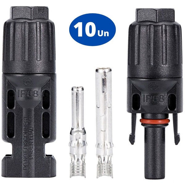 Conector Plug Mc4 Para Painel Cabo Solar Par Macho + Fêmea |